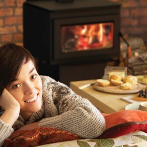 Iron Strike Tahoma 2100 Cast Iron Door Wood Stove T2100GL