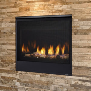 Majestic Modern Direct Vent 32 Inch Quartz Traditional Gas Fireplace With Intellifire Touch Ignition
