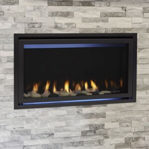 Majestic Jade Modern Contemporary 32 Inch Direct Vent Gas Fireplace with IntelliFire Touch ignition system