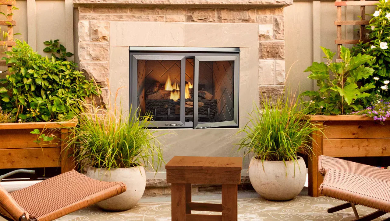 MajesticVesperTraditional36inchOutdoorVentFreeGasFireplaceFireboxVOFB36