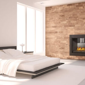 Napoleon Ascent Multi-view Peninsula 43 Inch Direct Vent Gas Fireplace With Fire Cradle