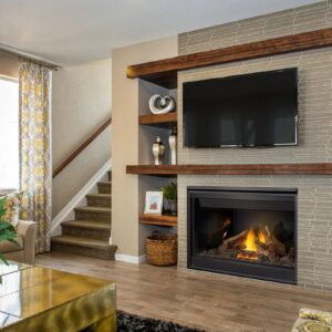 Napoleon B46 Ascent Millivolt Electronic Ignition 46 Inch Direct Vent Gas Fireplace