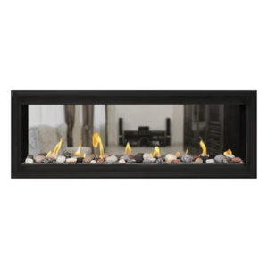 Napoleon Luxuria Modern 50 Inch See-thru Direct Vent Linear See Through Gas Fireplace