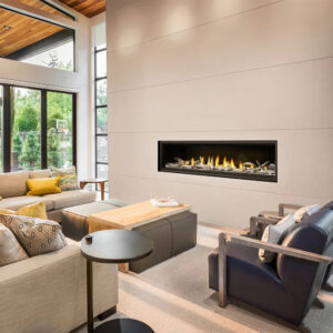 Napoleon Luxuria Series 74 Inch Single-sided Indoor Contemporary Linear Gas Fireplace