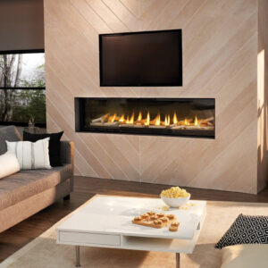 Napoleon Luxuria Series Modern 74 Inch Linear See-through Gas Fireplace