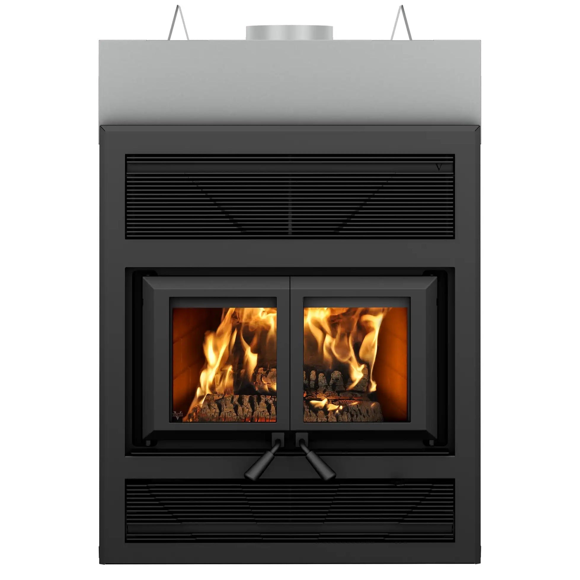 Ventis_25_HE325_Black_Large_Wood_Fireplace