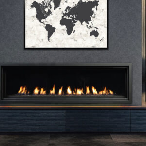 Kingsman ZCVRB72 72" Direct Vent Zero Clearance Natural Gas Fireplace