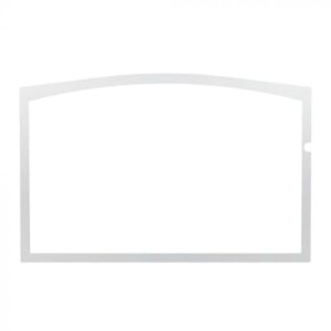 Osburn - Brushed Nickel Steel Door Overlay for Stratford II Wood Fireplace