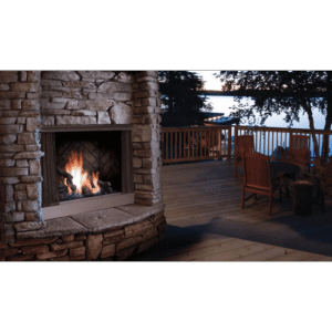 Kingsman OFP42NE 42 IPI Ventless Zero Clearance Outdoor Gas Fireplace