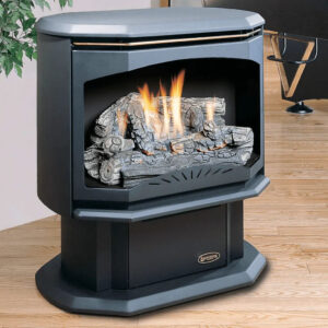 Kingsman 28 Inch Freestanding Vent Free Gas Stove - 40,000 BTU